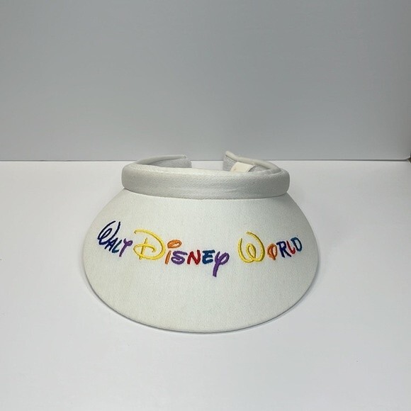 Vintage 80s 90s Walt Disney World visor White Theme parks - Picture 2 of 12